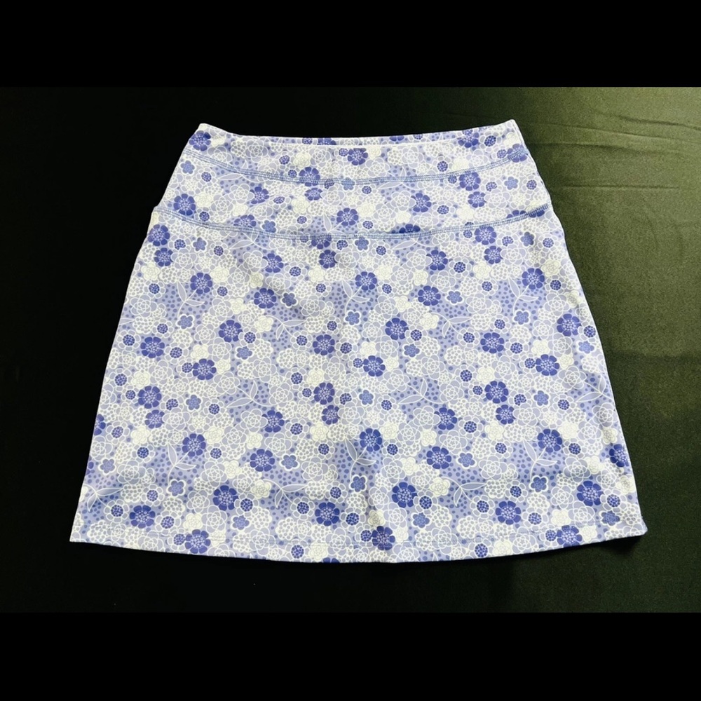 Lilac Floral A-Line Mini Skirt/Skort for Golf
